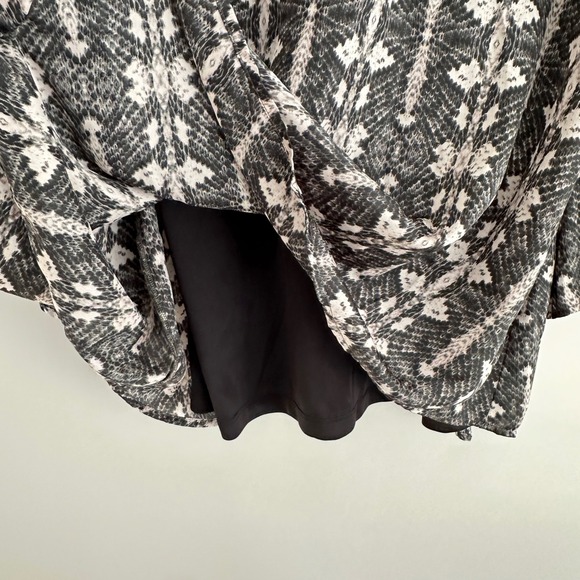 Show Me Your Mumu Gabby Low Back Snakeskin Mini Dress Womens S Bell Sleeve Boho - Picture 5 of 9